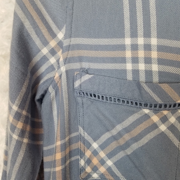 BB Dakota Blue Plaid Shirtdress - Picture 4 of 5